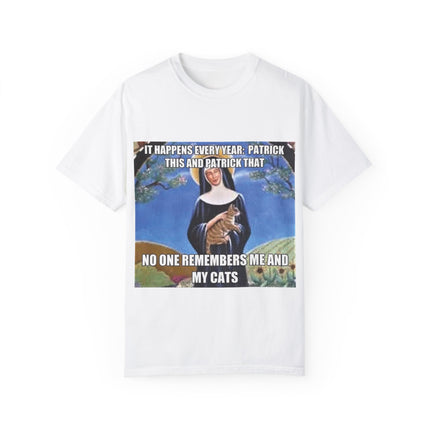 Funny Cat Lover T-Shirt – ‘No One Remembers Me & My Cats’