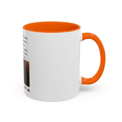 Black Cat 'Please Don't Hurt Me' Accent Coffee Mug – Dispelling Superstitions Gift