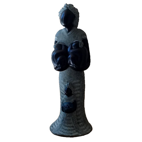 Soapstone Mother & Children Sculpture-1