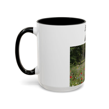Bloom Wildly Accent Mug – 15oz Ceramic with Floral Design