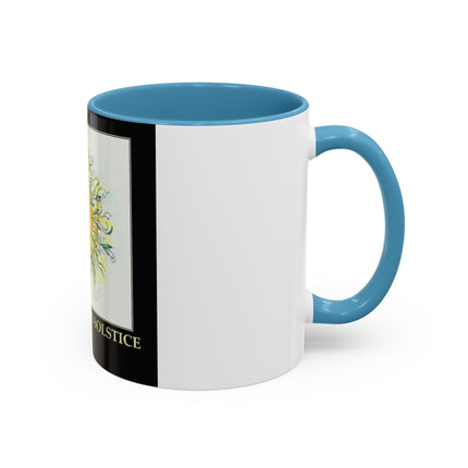 Summer Solstice Mug – 11oz Accent Ceramic Cup with Sunshine Art