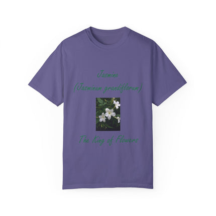 Jasmine Flower Tee – King of Flowers, Unisex Garment-Dyed