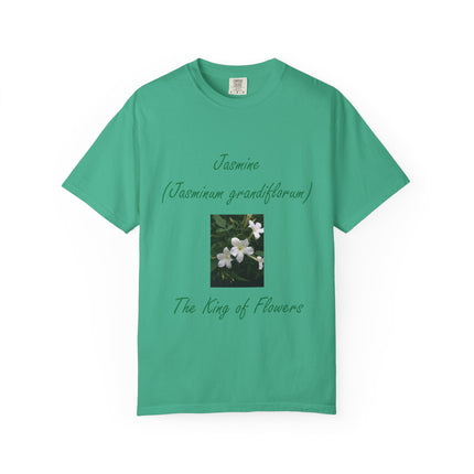 Jasmine Flower Unisex Garment-Dyed T-Shirt - The King of Flowers Design