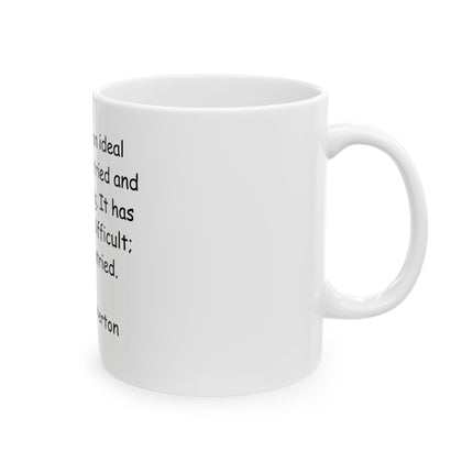 G.K. Chesterton Quote Ceramic Mug — Inspirational Christian Coffee Cup (11oz, 15oz)