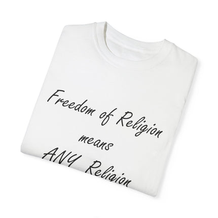 Freedom of Religion Tee – Unisex Statement Shirt for All Beliefs