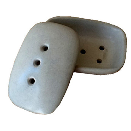 White Soapstone Soap Dish-0