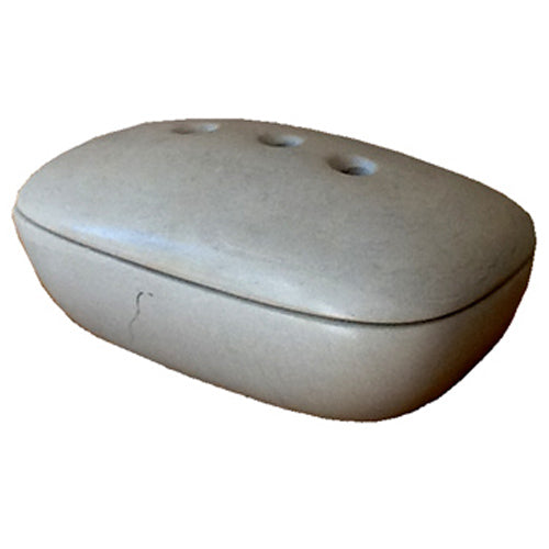 White Soapstone Soap Dish-1