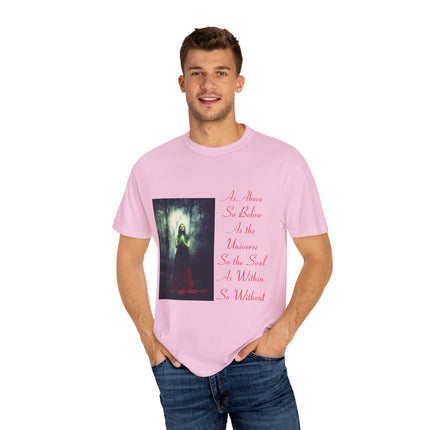 Mystic Quote T-Shirt – “As Above So Below” Graphic Tee (Unisex)