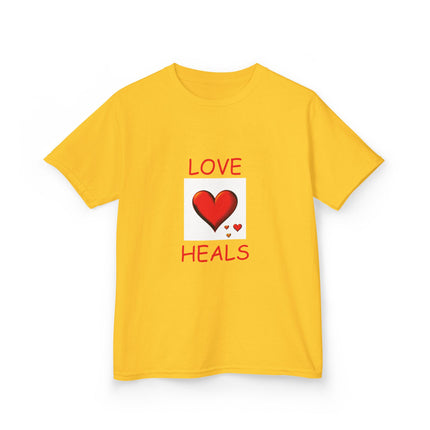 Kids Love Heals T-Shirt – Uplifting Cotton Tee for Everyday Joy