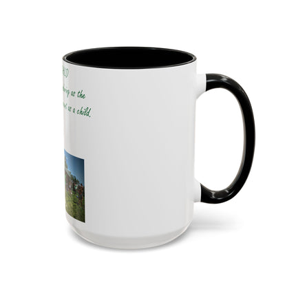 Flower Child Accent Coffee Mug - 15oz - Inspirational Gift for Nature Lovers