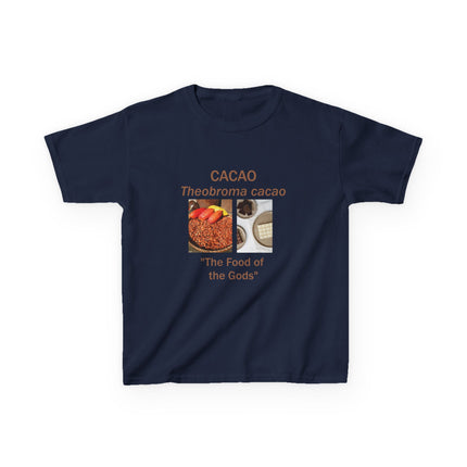 Cacao Kids Cotton Tee – “Food of the Gods” Graphic Shirt