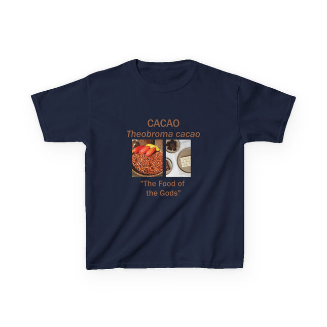 Cacao Kids Cotton Tee – “Food of the Gods” Graphic Shirt