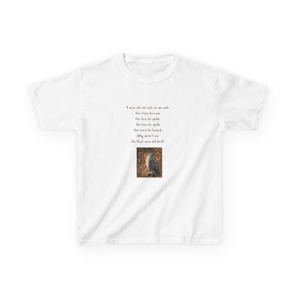 Kids Graphic Tee — Whimsical Poem & Owl Art