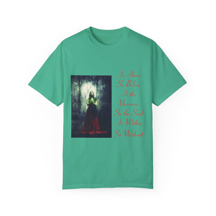 Mystic Quote T-Shirt – “As Above So Below” Graphic Tee (Unisex)