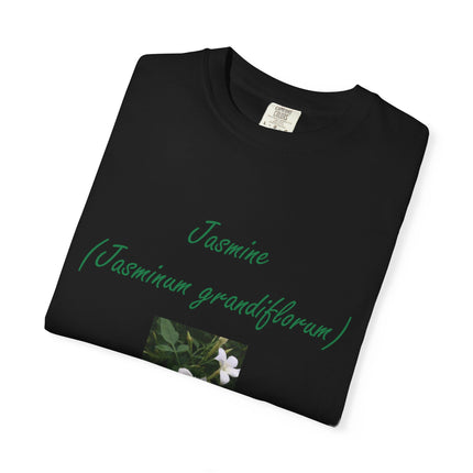 Jasmine Flower Unisex Garment-Dyed T-Shirt - The King of Flowers Design