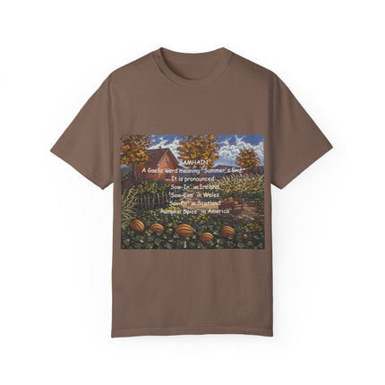 Samhain Tee – Unisex Garment-Dyed Shirt with Pumpkin Spice Wit