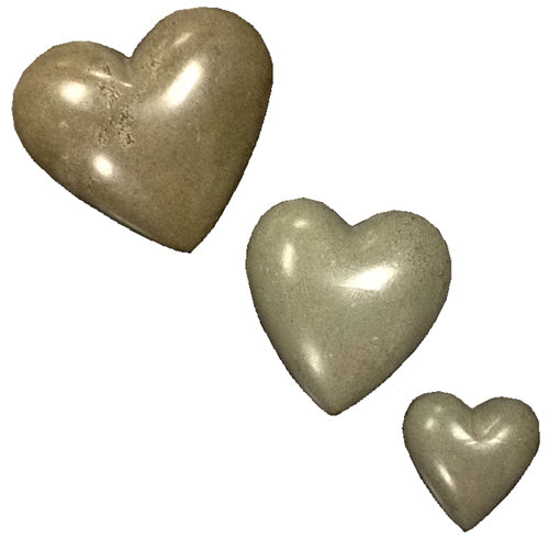 Gray Soapstone Heart-1