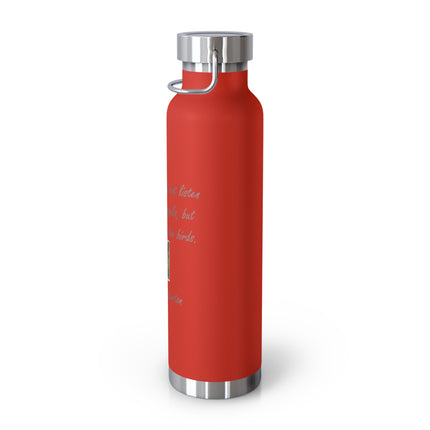 22oz Copper Insulated Bottle – G.K. Chesterton Quote
