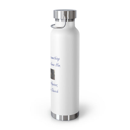 Saint Thomas Aquinas Insulated Bottle – “To Love God” – 22oz Steel