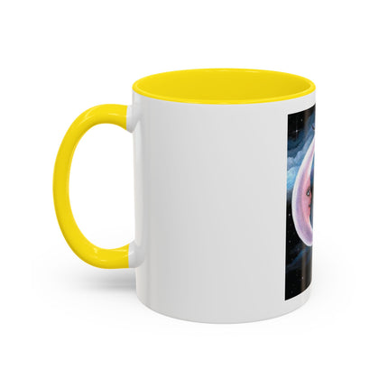 Moonlit Cat Coffee Mug — Whimsical Night Sky Art for Cat Lovers (11/15oz)