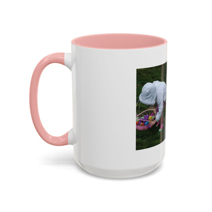 15oz Accent Mug – Easter Egg Hunt Quote for Spring Laughs