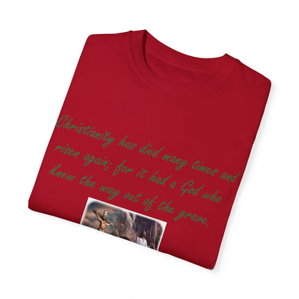 Chesterton Quote T-Shirt – Resurrection Design – Unisex Tee