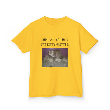 Kitty Glitter Kids Tee – Funny Shirt for Young Cat Enthusiasts