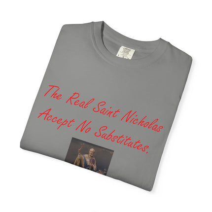 Unisex Garment-Dyed T-shirt - The Real Saint Nicholas Design