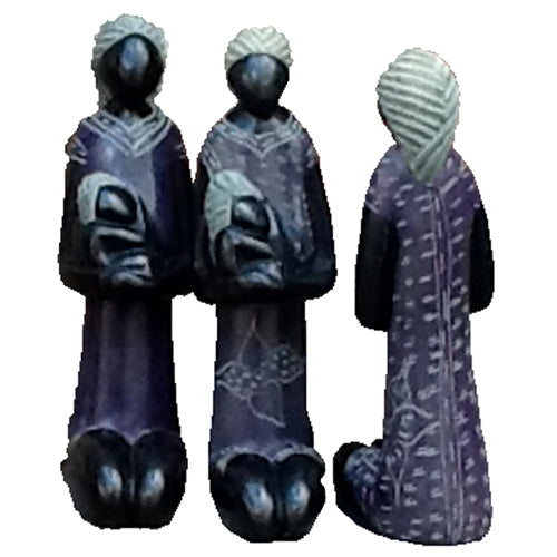 Purple Soapstone Mother & Child Sculpture-0