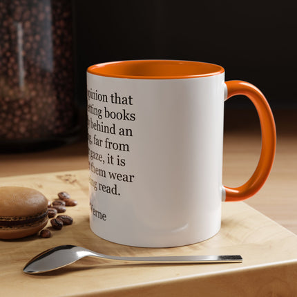 Jules Verne Quote Coffee Mug — Literary Quote Accent Mug (11/15oz)