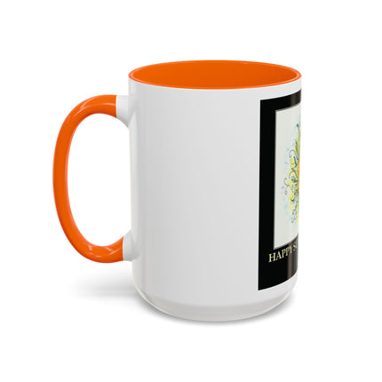 Happy Summer Solstice Coffee Mug — Sun Illustration Accent Mug (11/15oz)