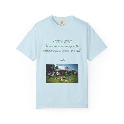 Flower Child Unisex Garment-Dyed T-Shirt – Vintage Inspiration for Free Spirits