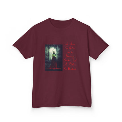 Mystical Kids Tee – “As Above, So Below” Inspirational Design