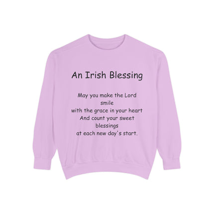 Irish Blessing Unisex Sweatshirt | Comfortable Gift for St. Patrick's Day & Everyday Inspiration
