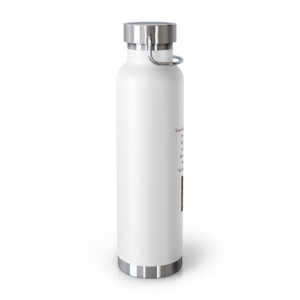 Insulated Copper Bottle 22oz — Motivational Poem Design
