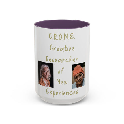 C.R.O.N.E. Accent Mug – 15oz Ceramic Tribute to Feminine Wisdom