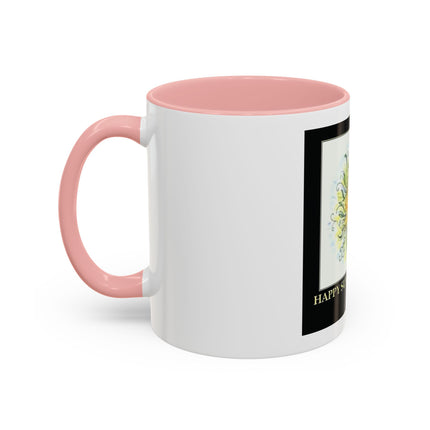 Happy Summer Solstice Coffee Mug — Sun Illustration Accent Mug (11/15oz)