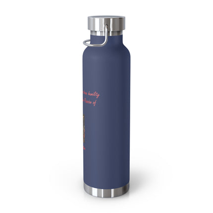 22oz Copper Bottle – Reflect on Jesus – Saint Faustina Design