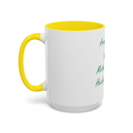Aromatherapy Coffee Mug - "Mother Nature's Healing Perfumes" Accent Mug (11/15oz)
