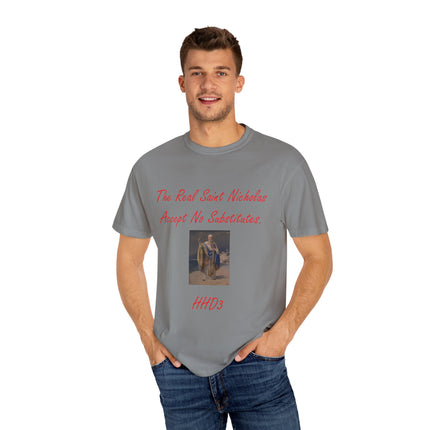 Unisex Garment-Dyed T-shirt - The Real Saint Nicholas Design