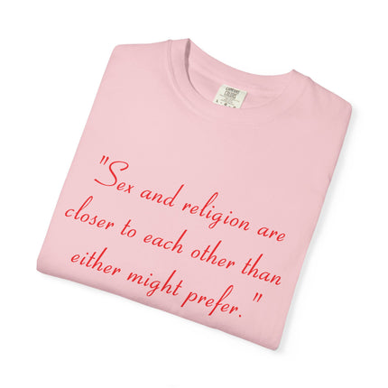 Inspirational Garment-Dyed Unisex T-Shirt - Saint Thomas More Quote