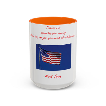 Mark Twain Quote Mug – 15oz Patriotic Accent Mug