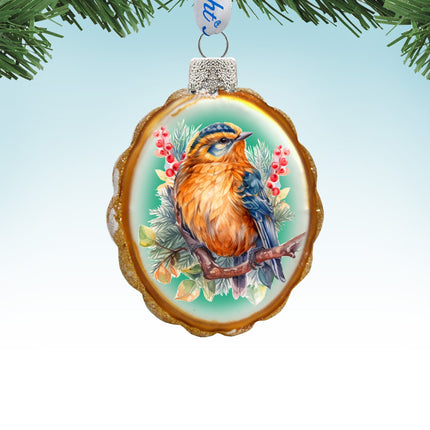 Songbird Mercury Glass Ornaments by G. Debrekht - Wildlife Holiday Decor - 776005-1