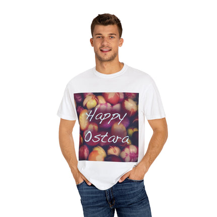Ostara Celebration Tee – Unisex Garment-Dyed Shirt with Egg Motif