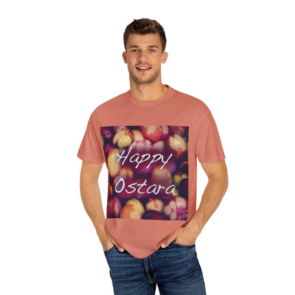 Ostara Celebration Tee – Unisex Garment-Dyed Shirt with Egg Motif