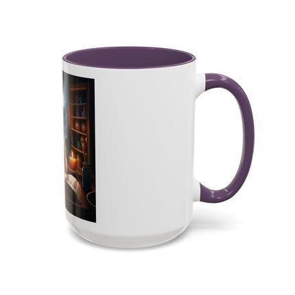 Moonlit Witch Cats Coffee Mug — Gothic Cat Magic Tea Cup (11/15oz)