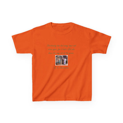 Inspirational Kids Tee – Chesterton Quote – Heavy Cotton – XS–XL