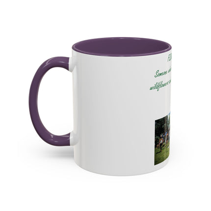 Flower Child Accent Coffee Mug - 11 oz Inspirational Gift