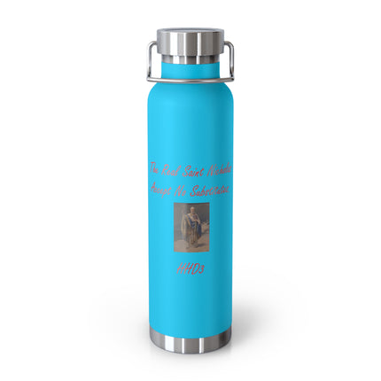 Insulated Water Bottle - The Real Saint Nicholas Design - 22oz Copper Vacuum Flask