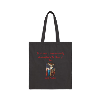 Canvas Tote Bag — Inspirational Quote & Classic Art Print ("He who wishes to know..." )